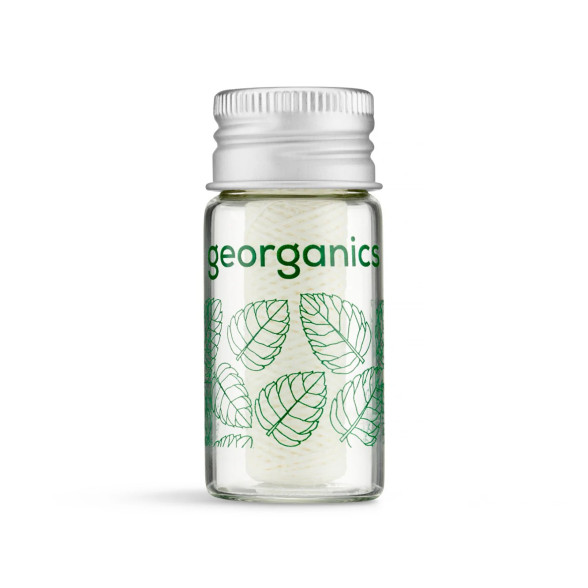 Georganics zīda zobu diegs, piparmētra